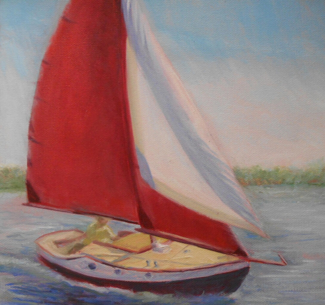 Daysailing Oil Lucille Selvidio
